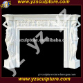 carving stone western style fireplace hot sale